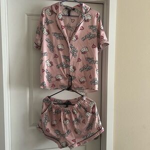 Forever 21 Pink Hello Kitty Pajama Set